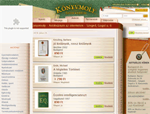 Tablet Screenshot of konyvmoly.hu